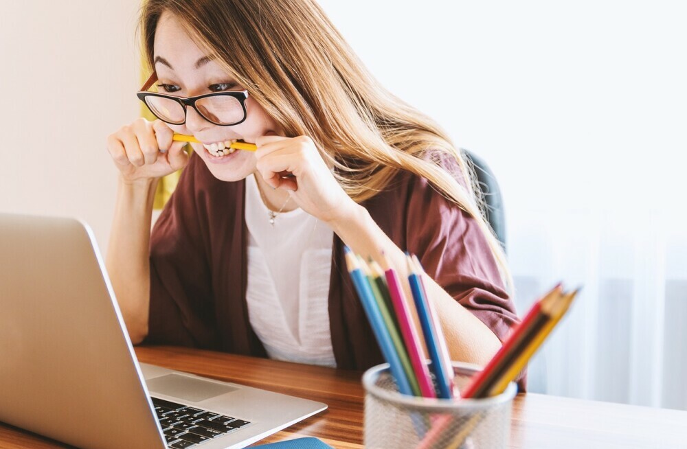 Student on Laptop image